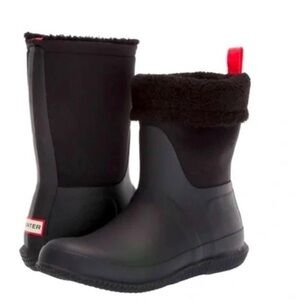 Hunter Women's Sherpa Lined Original Roll Top Boots Size 9